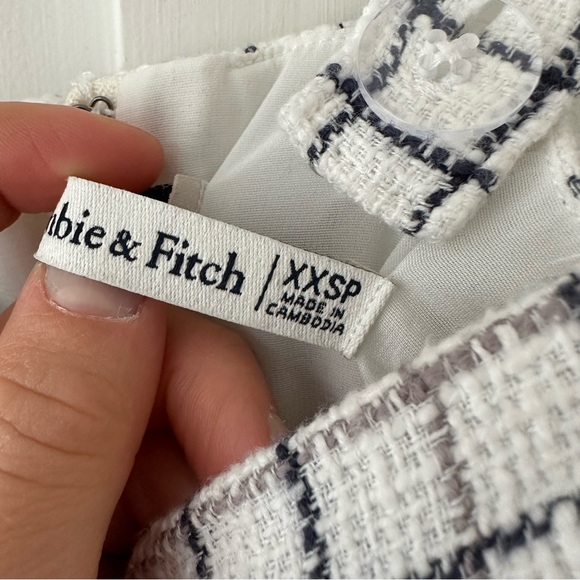 ABERCROMBIE white tweed slip mini dress - Picture 8 of 8
